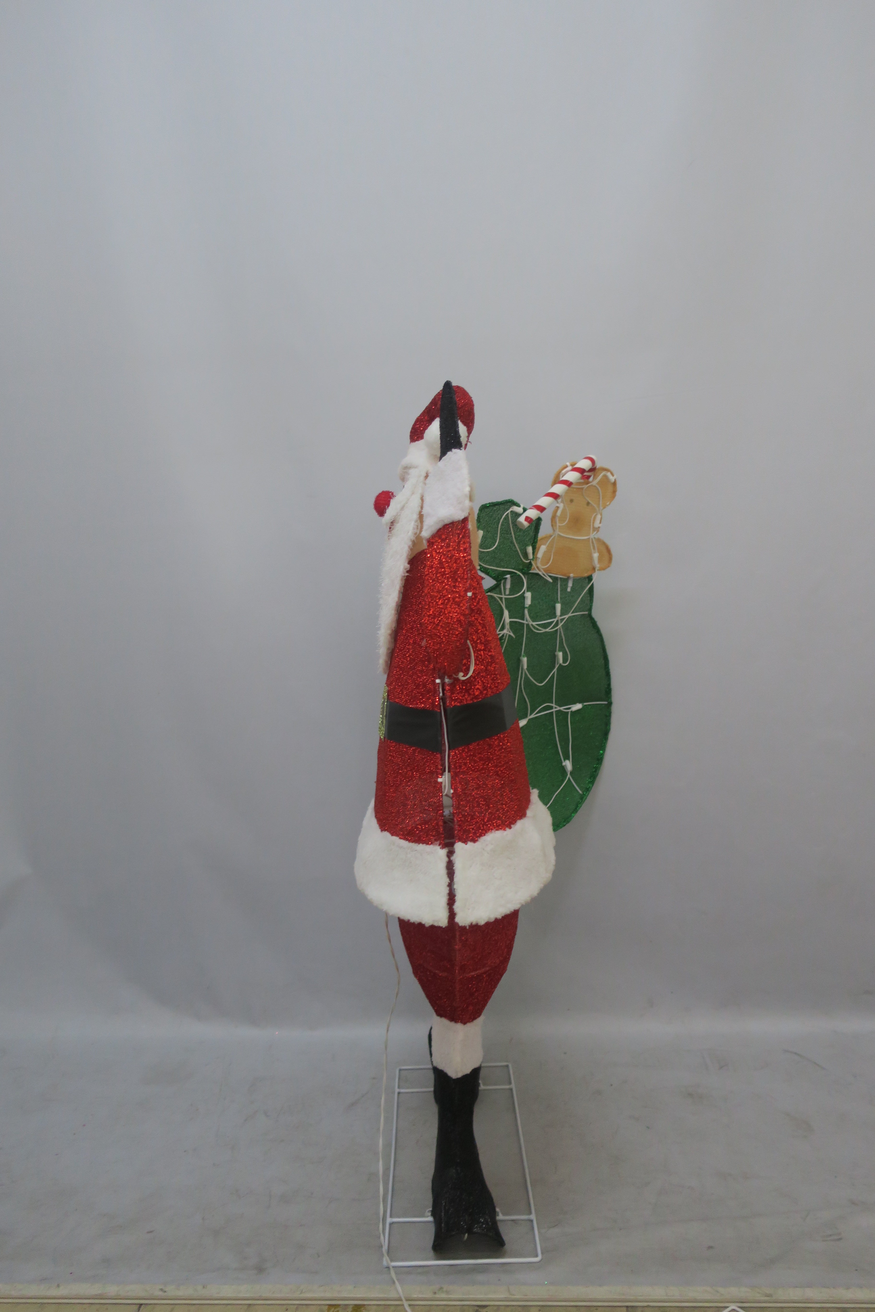 46-inch 105-light onion cloth backpack Santa decoration