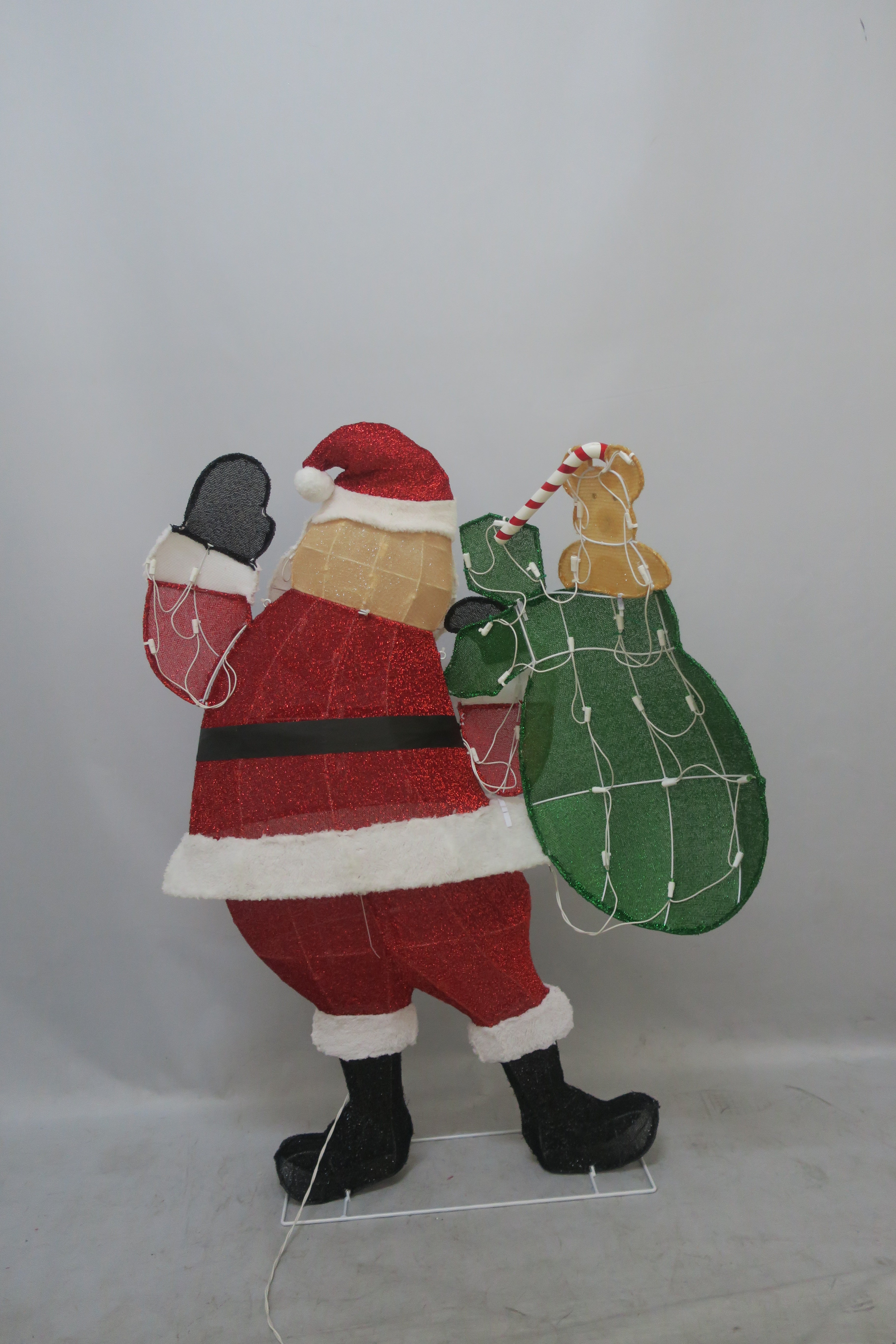 46-inch 105-light onion cloth backpack Santa decoration