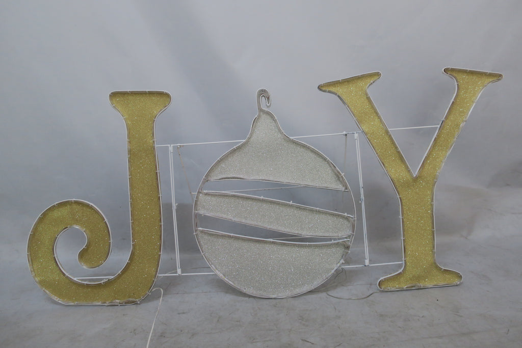 22-inch 105-light fabric-wrapped tube light "JOY" decoration