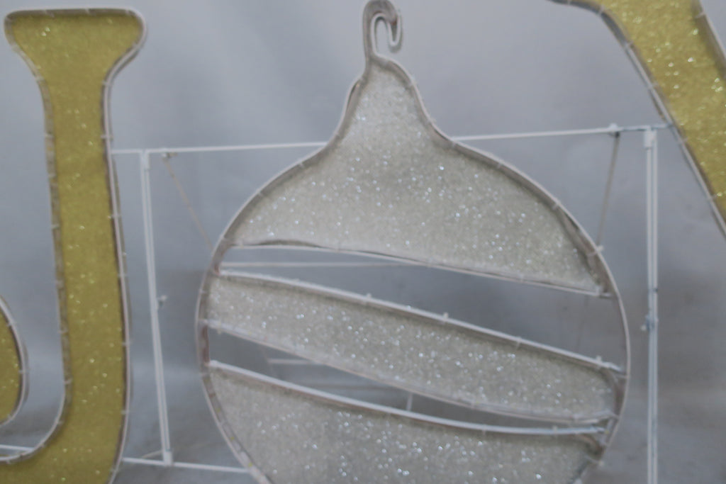 22-inch 105-light fabric-wrapped tube light "JOY" decoration