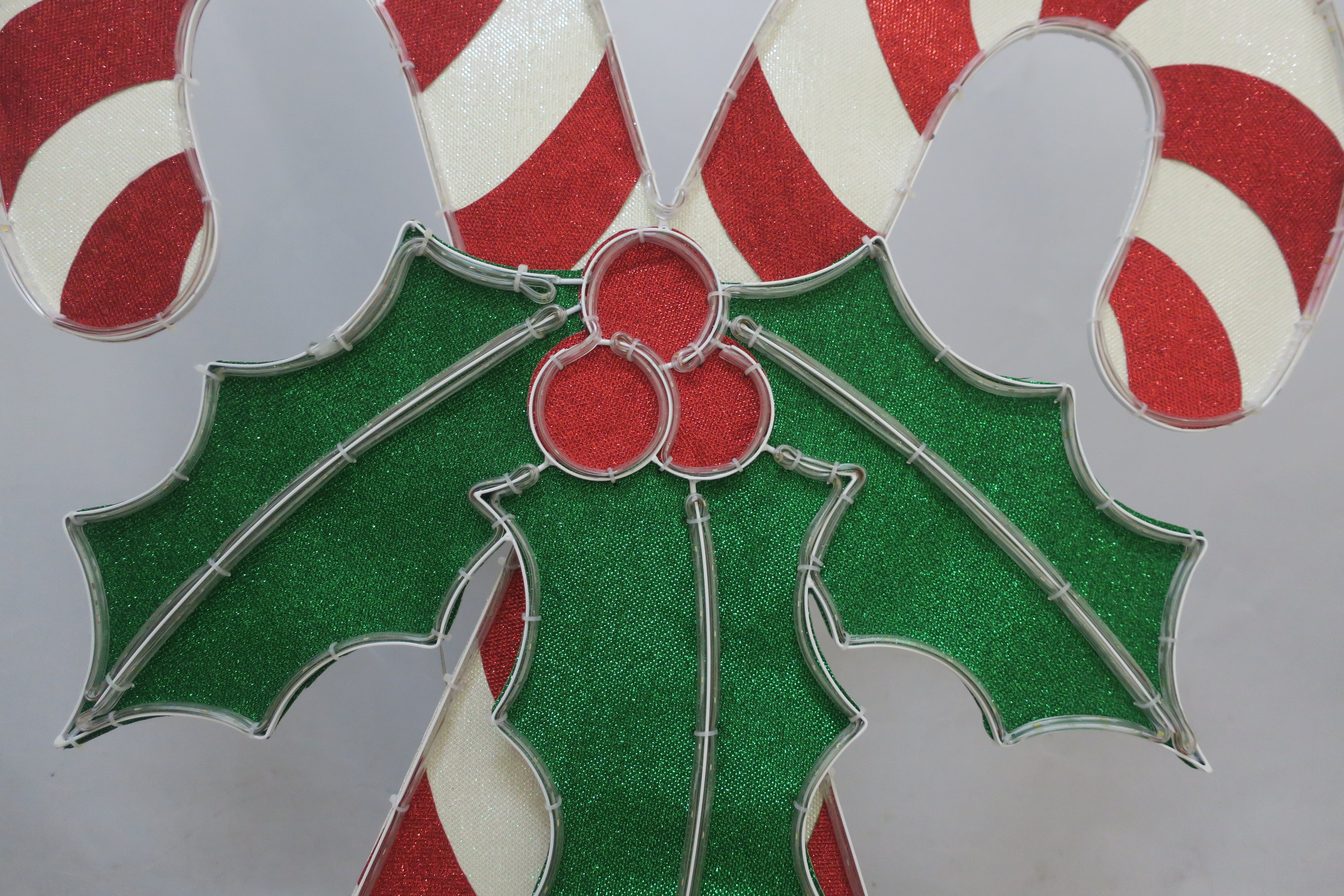 36-inch 105-light fabric-wrapped tube light double cane decoration