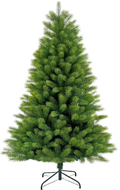 Green PVC+PE Mixed Leaf Christmas Tree with Metal Fork Stand