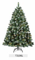 Flocked Christmas Tree with PE & PVC Mixed Tips