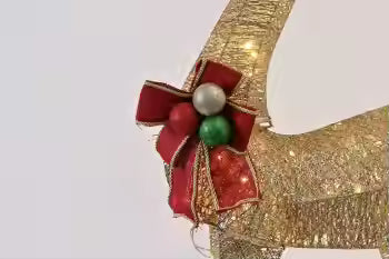 Christmas Decorative Lights & Creative Lamps Elk Adorned with Christmas Bows