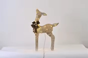 Christmas Decorative Lights & Creative Lamps Elk Adorned with Christmas Bows