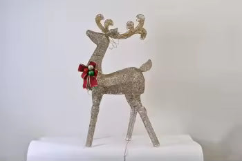 Christmas Decorative Lights & Creative Lamps Elk Adorned with Christmas Bows