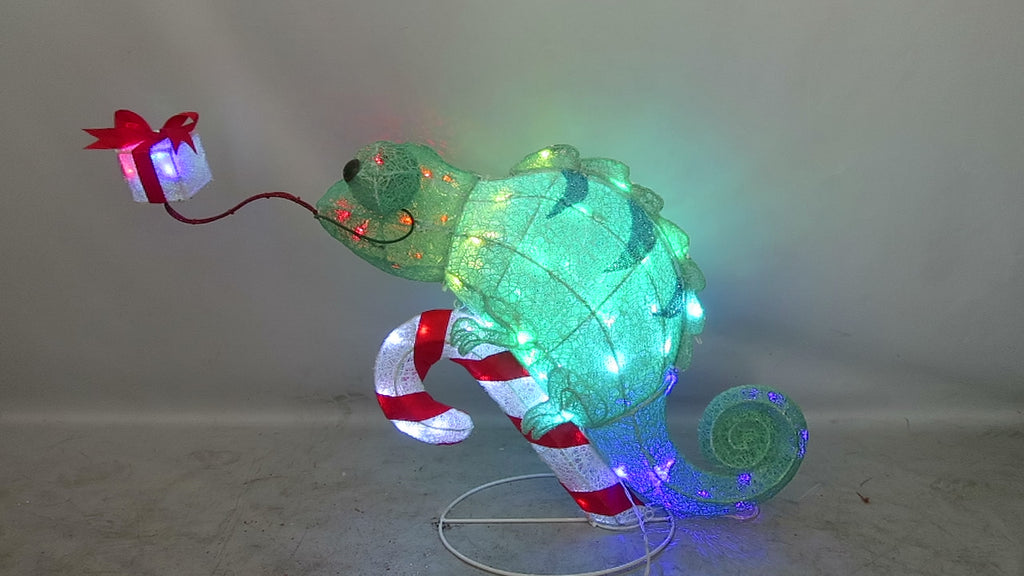 34-inch 70-light fabric chameleon decorative light
