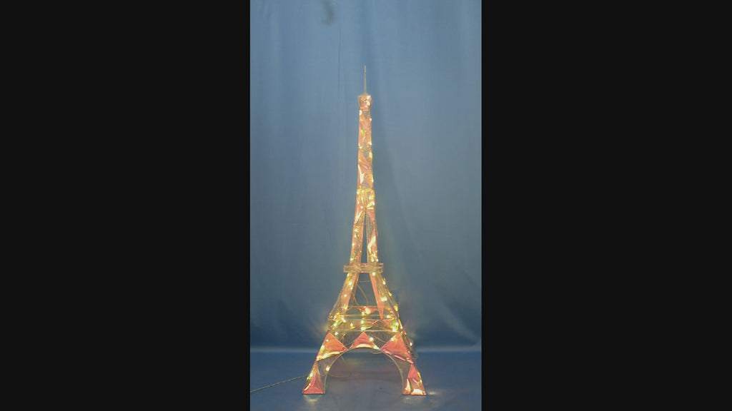 84-inch 150-light iron tower decor with rainbow film.