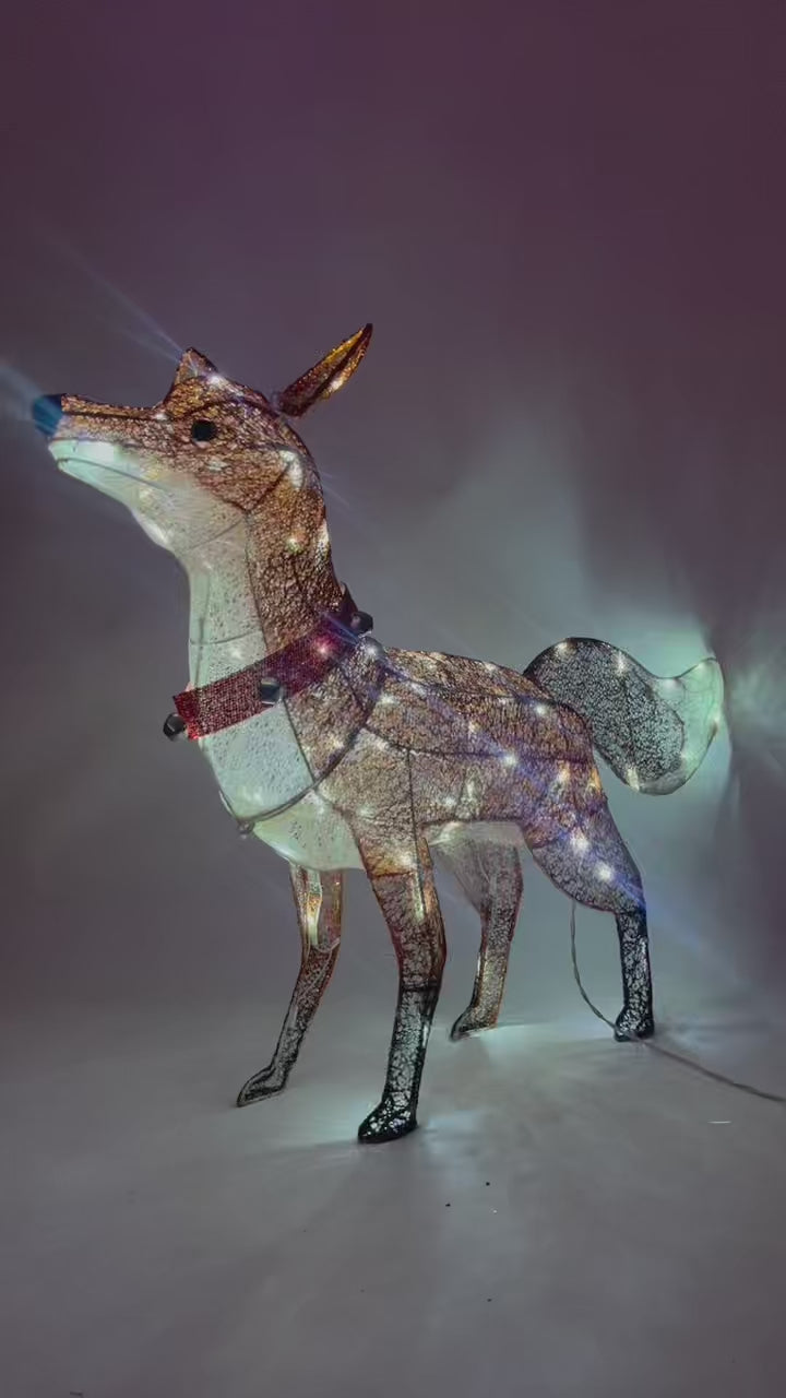 42-inch fabric fox light with 60 LEDs.