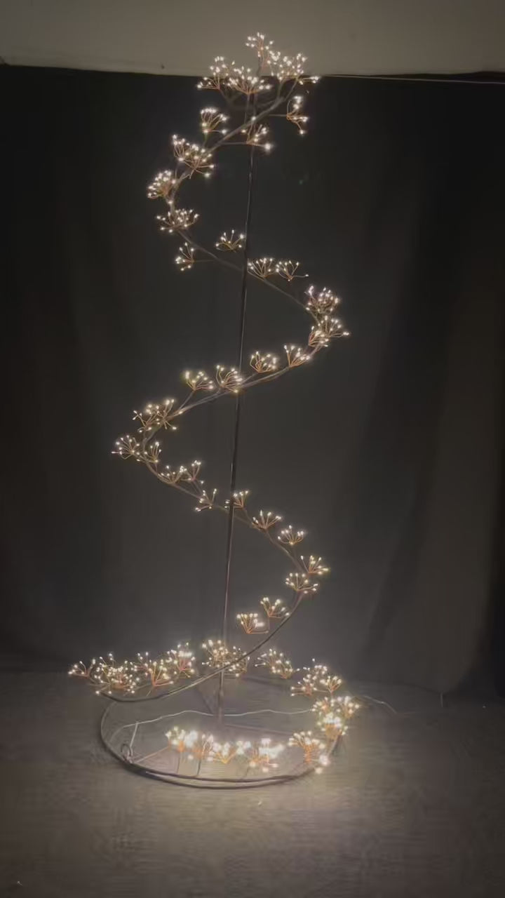 LED Spiral Tree Light – Decorative Starburst Floor Lamp
